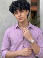 TerraDesi SunAura Yellow Cotton Classic Shirt