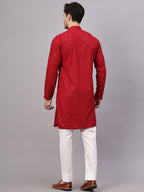 TerraDesi Golden Radiance Chikankari Sequined Kurta Pajama Set