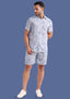 TerraDesi Sky Dahlia Linear Floral Viscose Co-Ord Set