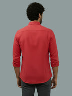 TerraDesi Ruby Regal Solid Cotton Blend Formal Shirt
