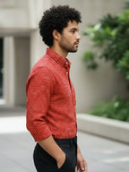 TerraDesi Charcoal Crosshatch Artisan Cotton Shirt