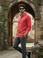 TerraDesi Ruby Regal Solid Cotton Blend Formal Shirt