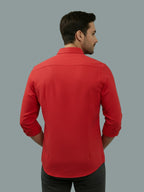 TerraDesi Saffron Ember Solid Cotton Formal Shirt