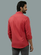 TerraDesi Citrine Glow Solid Cotton Blend Formal Shirt