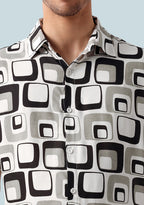 TerraDesi Monochromatic Retro Square Viscose Co-Ord Set