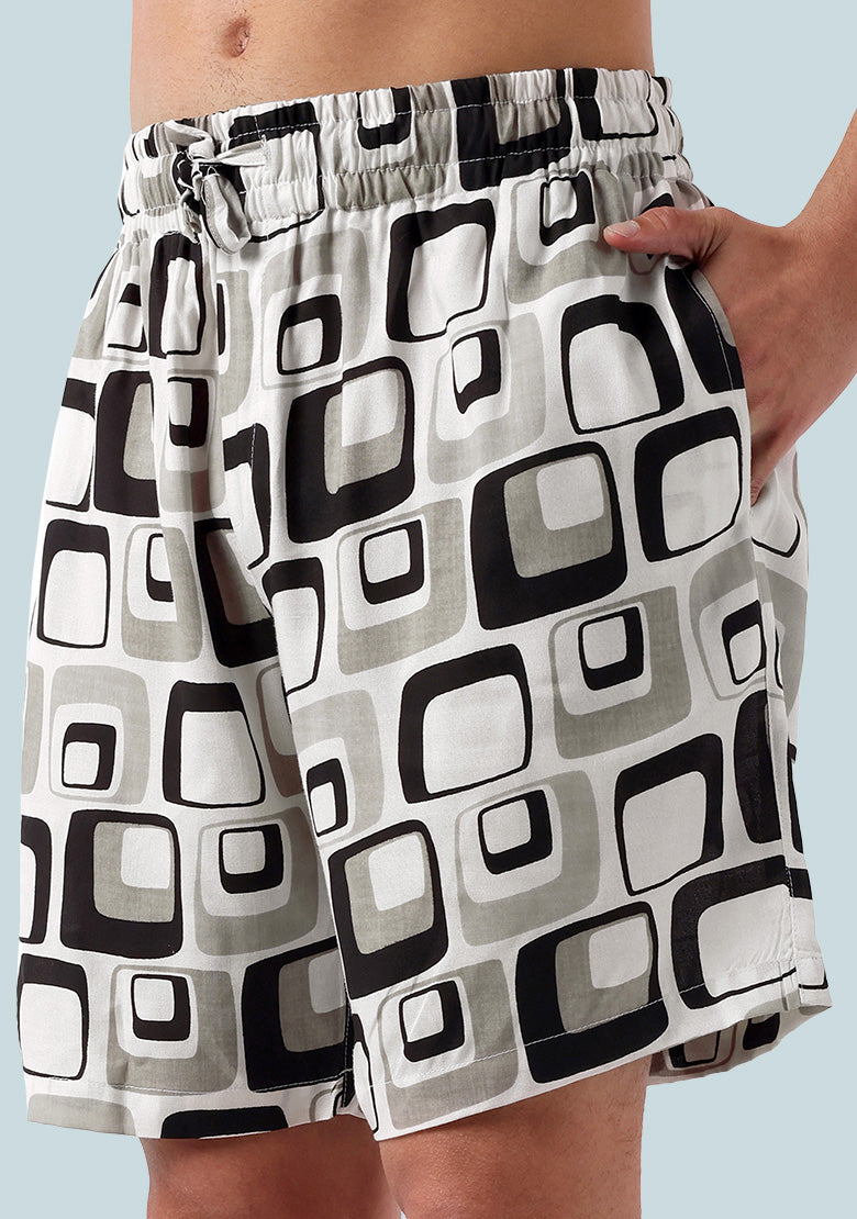TerraDesi Monochromatic Retro Square Viscose Co-Ord Set