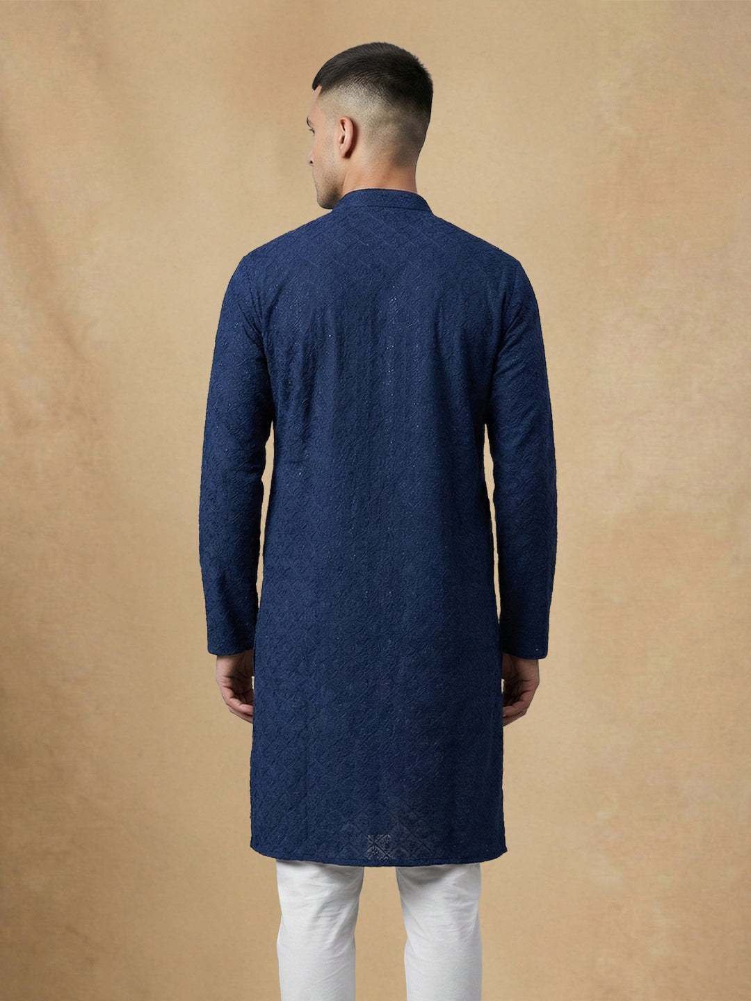 NoirVansh Luxe Sequin Kurta | TerraDesi Black Festive Statement Kurta