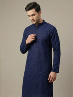 NoirVansh Luxe Sequin Kurta | TerraDesi Black Festive Statement Kurta