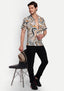 TerraDesi Marble Flow Abstract Shirt – Earth Tone Premium Casual Wear