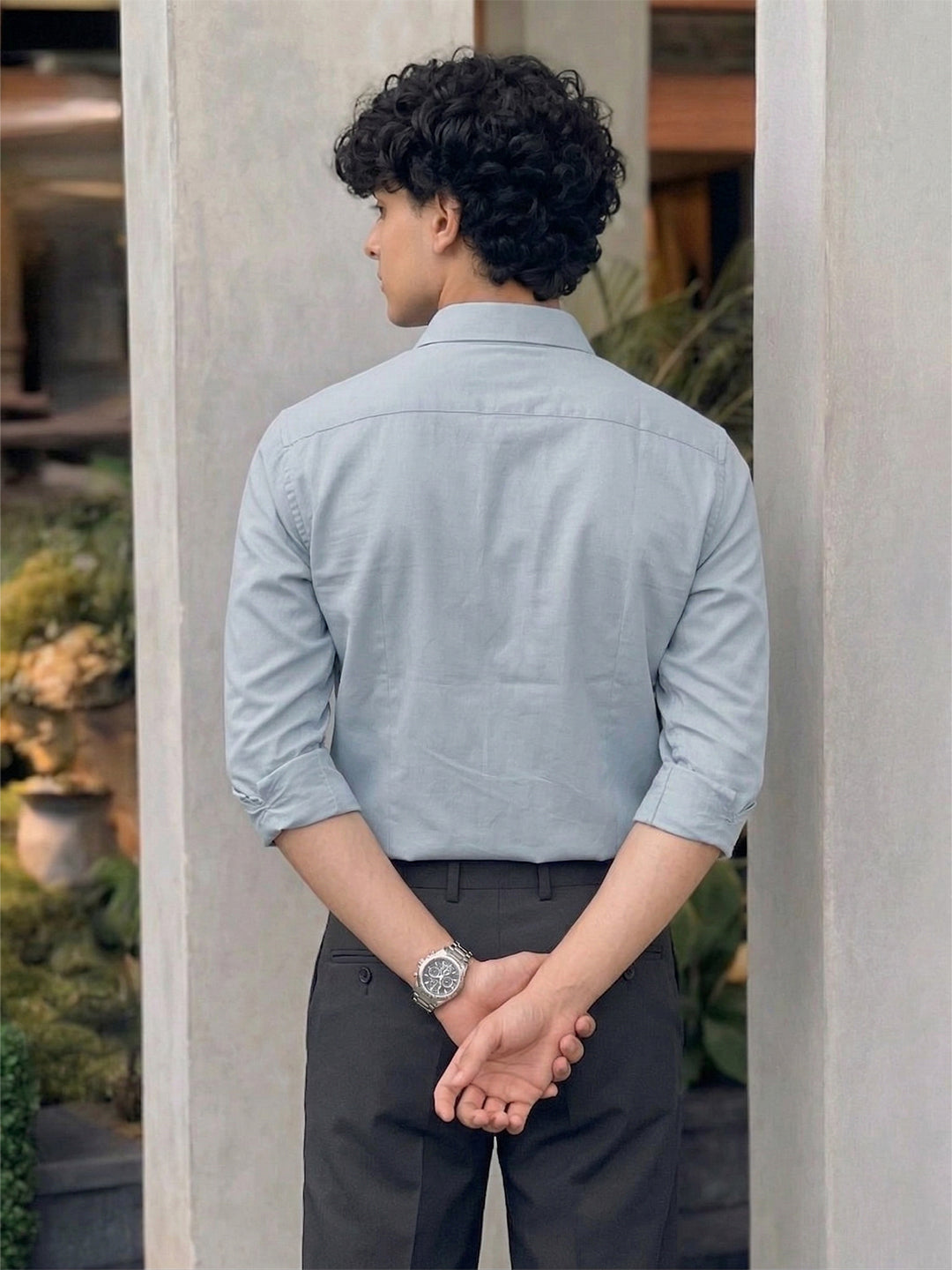 TerraDesi SunAura Yellow Cotton Classic Shirt