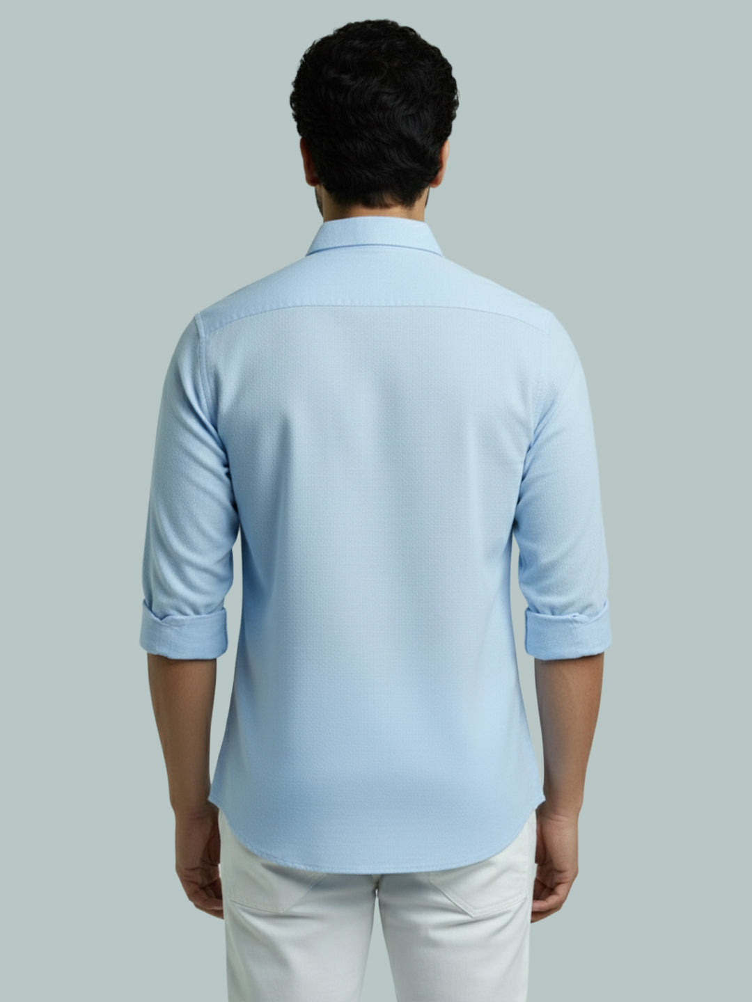 TerraDesi Men's Solid Cotton Short Kurta | Casual Full Sleeve Regular Fit (SE89)