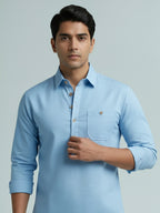 TerraDesi Breathable Cotton Short Kurta – Timeless Men's Style (SE83)