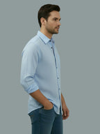 TerraDesi Saffron Ember Solid Cotton Formal Shirt