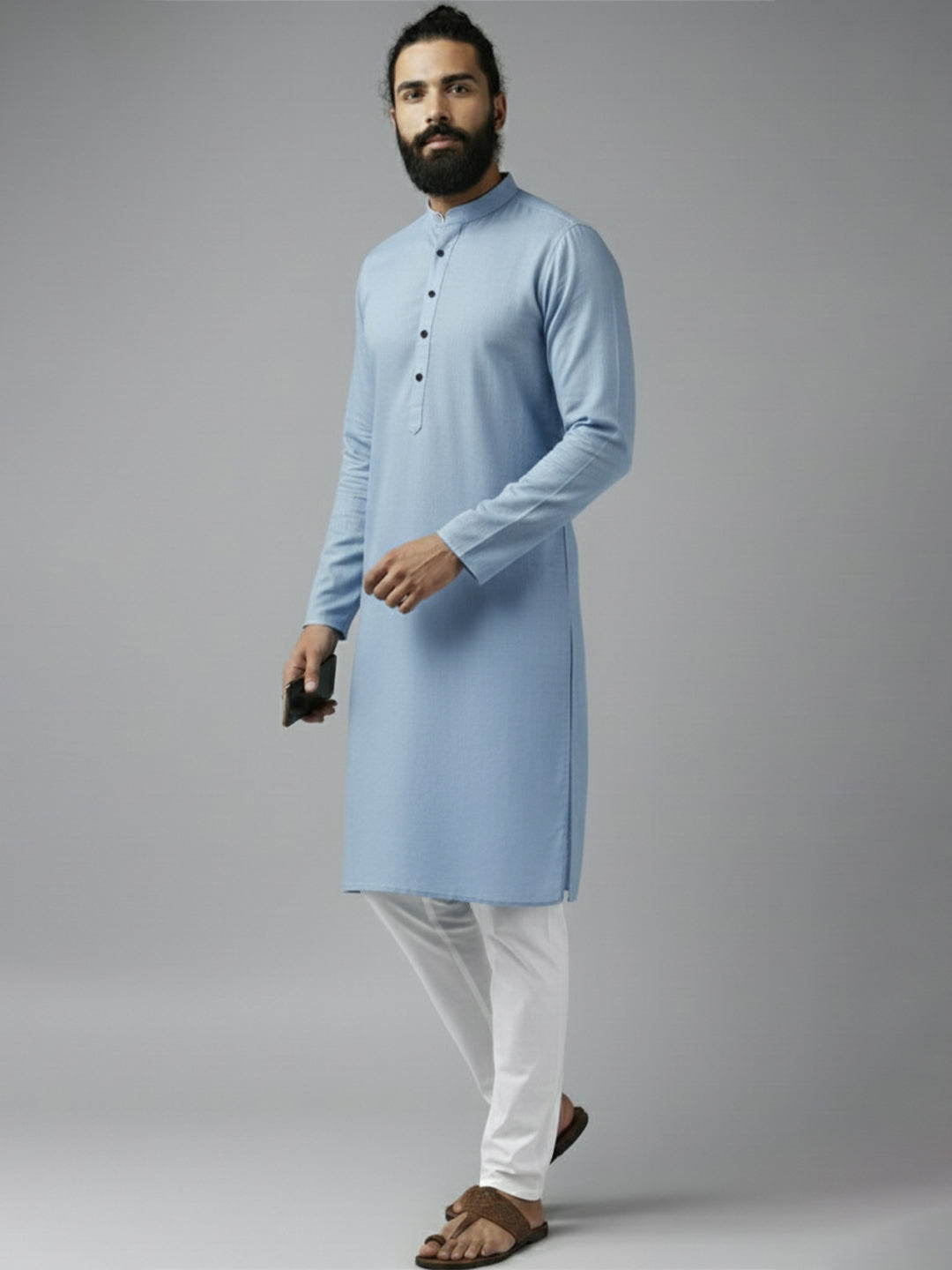 TerraDesi Midnight Classic Cotton Kurta Pajama Set