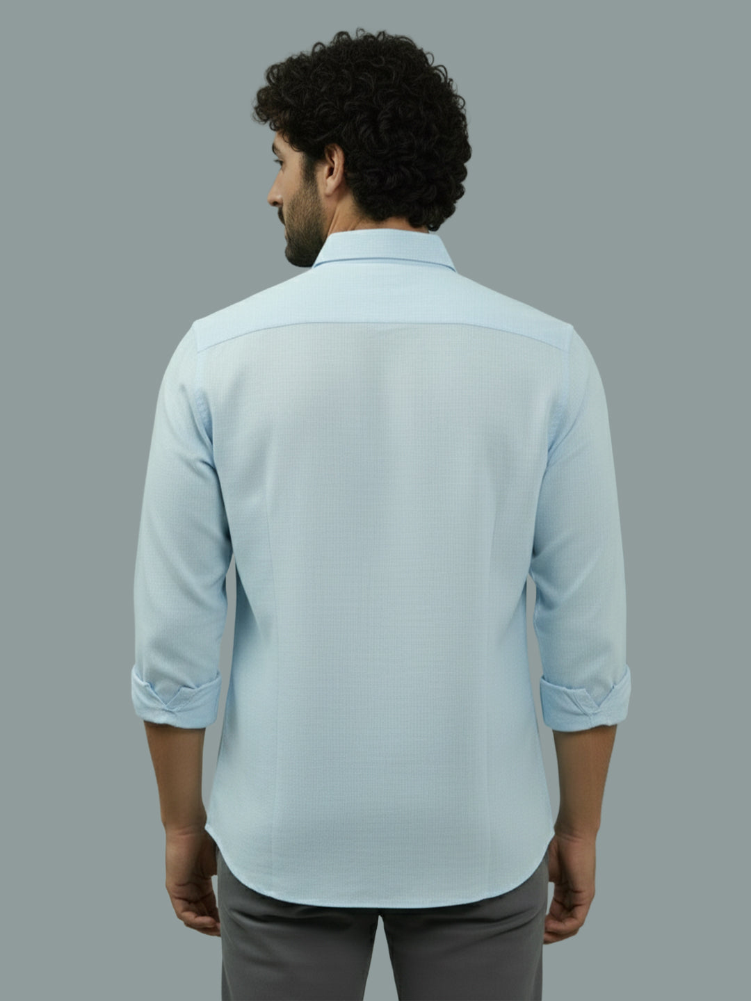 TerraDesi Ruby Regal Solid Cotton Blend Formal Shirt