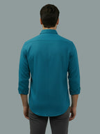 TerraDesi Saffron Ember Solid Cotton Formal Shirt