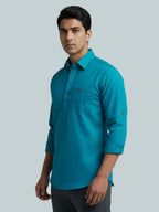 TerraDesi Breathable Cotton Short Kurta – Timeless Men's Style (SE83)