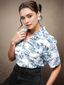TerraDesi Oceania Azure Tropical Oversized Shirt