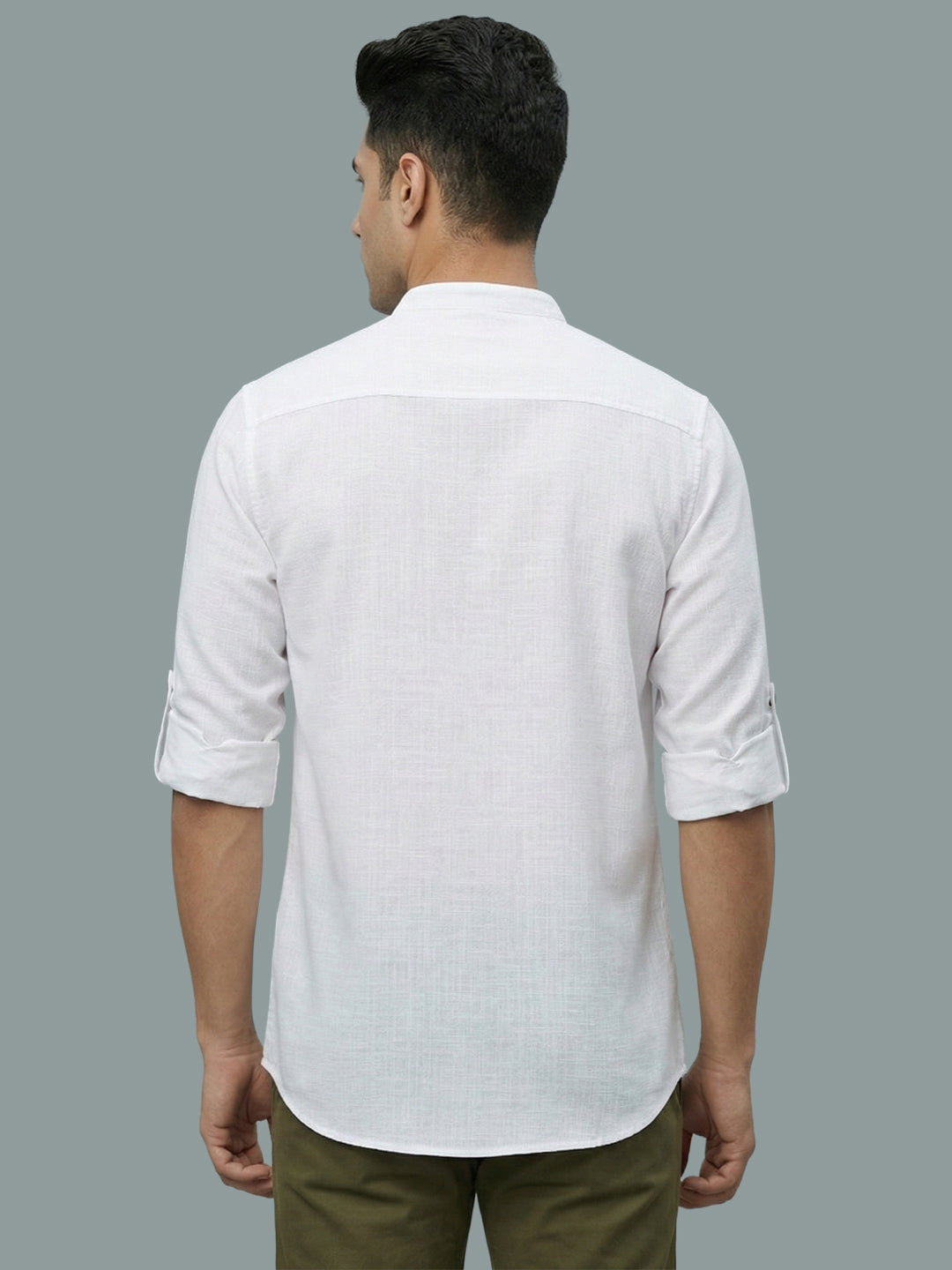 TerraDesi Men's Casual Regular Fit Full Sleeve Pocket Contrast Kurta (SE119)