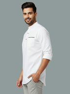 TerraDesi Men's Regular Fit Cotton Mandarin Collar Kurta (SE120)