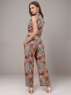 TerraDesi Zarika Patchwork Luxe Co-ord Set – Halter Edition