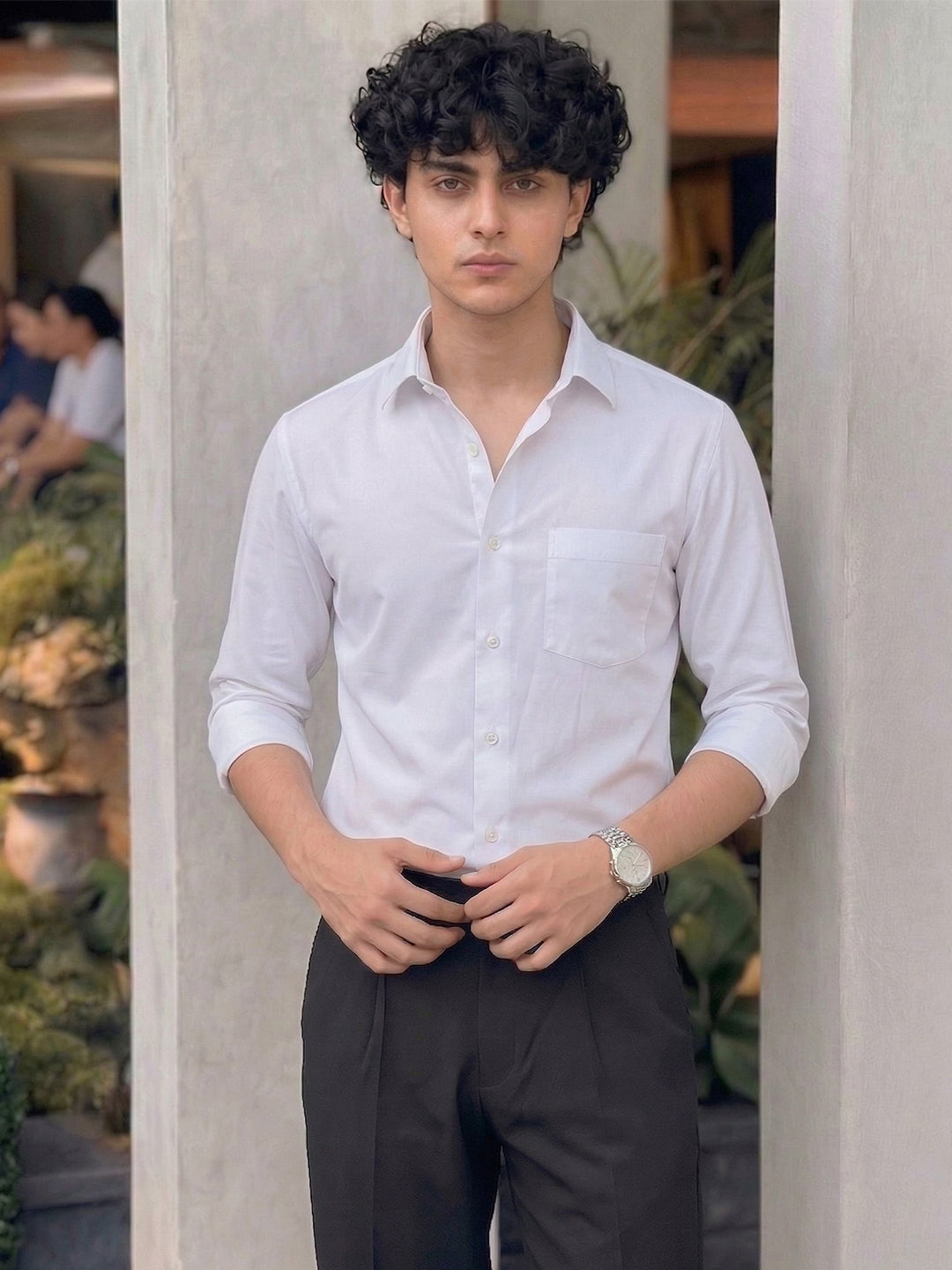 TerraDesi SunAura Yellow Cotton Classic Shirt