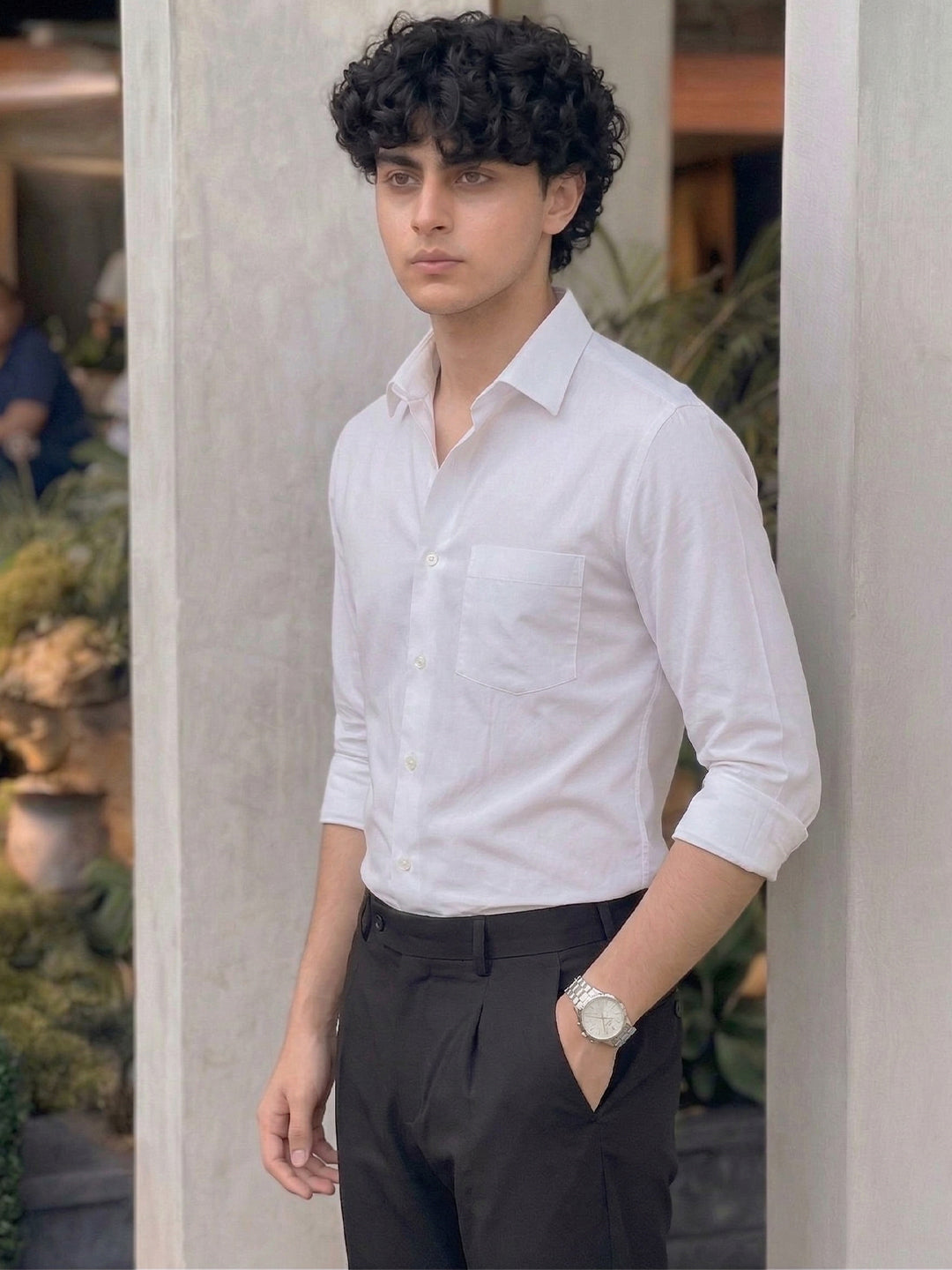 TerraDesi SunAura Yellow Cotton Classic Shirt