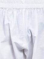 TerraDesi Ivory Classic Cotton Kurta Pajama Set with Utility Pockets