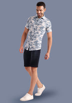 TerraDesi Azure Coast Tropical Viscose Rayon Shirt