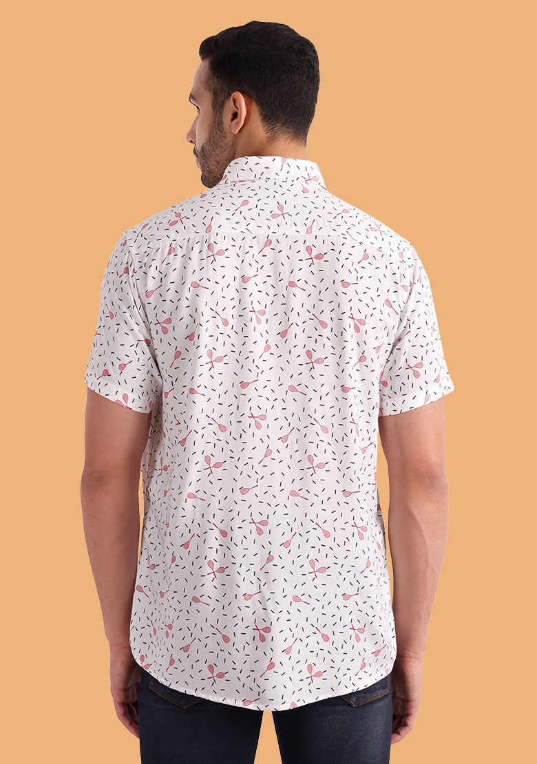TerraDesi PlayDot Casual Shirt – Minimal Micro Print Summer Wear