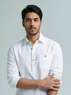 TerraDesi Men's Premium Cotton Short Kurta – Modern Ethnic Essential (SE82)