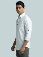 TerraDesi Breathable Cotton Short Kurta – Timeless Men's Style (SE83)