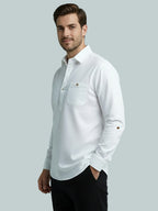 TerraDesi Men's Solid Cotton Short Kurta – Smart Everyday Style (SE88)