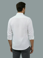 TerraDesi Saffron Ember Solid Cotton Formal Shirt