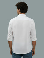 TerraDesi Onyx Stealth Solid Cotton Blend Formal Shirt
