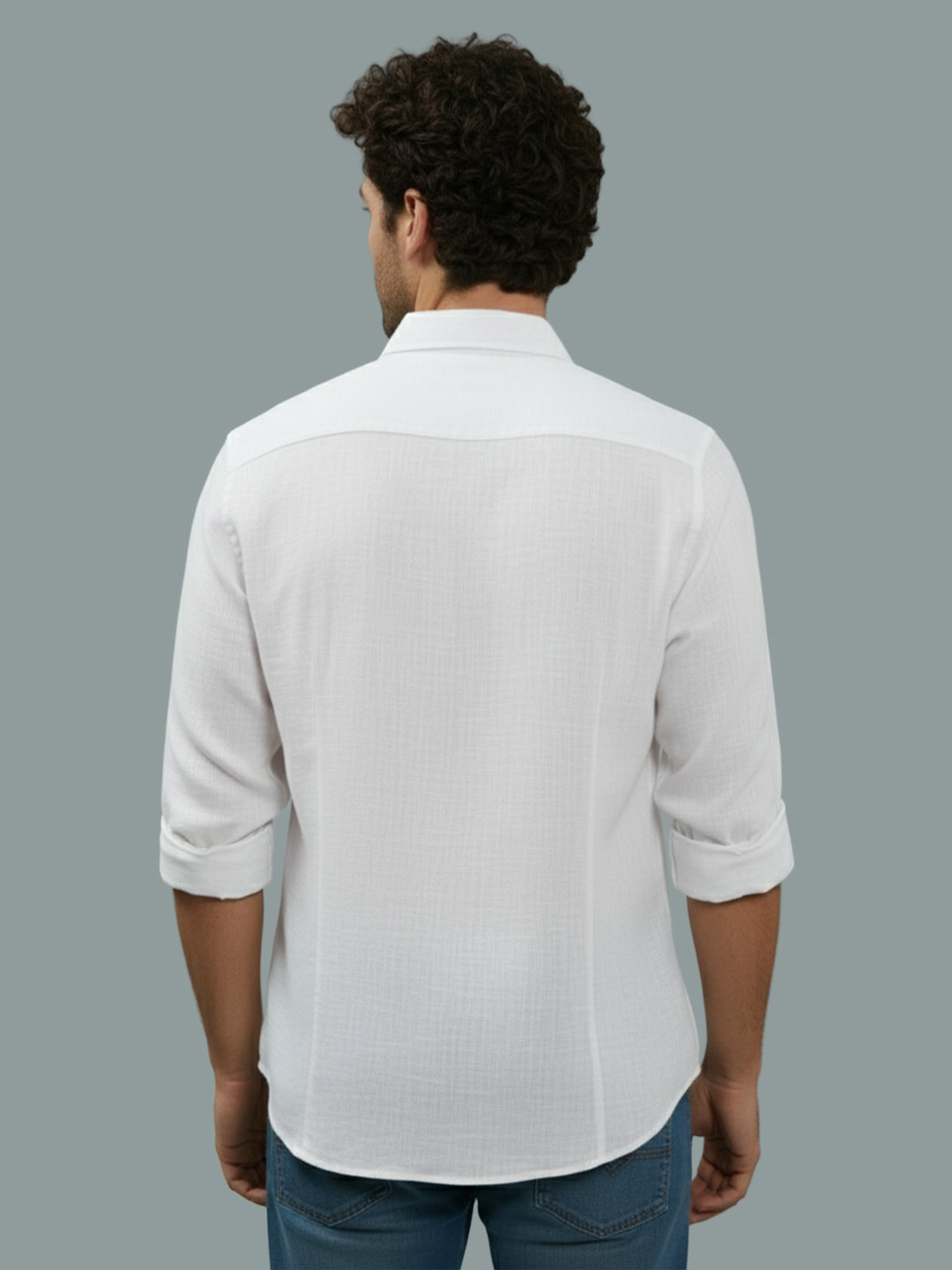 TerraDesi Onyx Stealth Solid Cotton Blend Formal Shirt