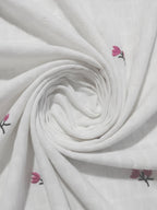 TerraDesi Ivory Petal Dobby Shirt – Minimal Floral Everyday Elegance
