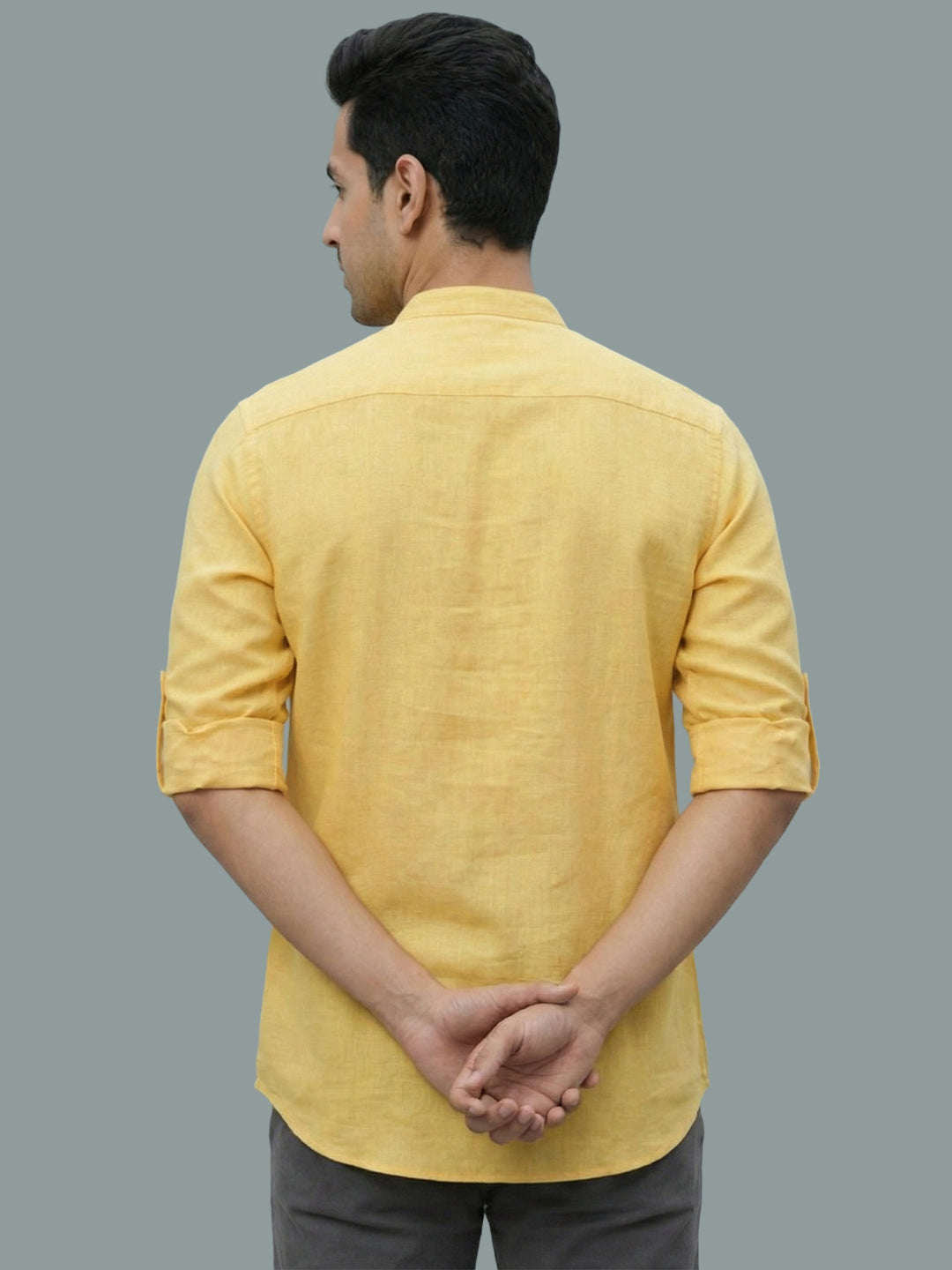 TerraDesi Men's Casual Regular Fit Full Sleeve Pocket Contrast Kurta (SE119)