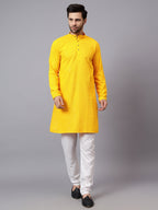TerraDesi Regal Ruby Chikankari Sequined Triangle Embroidered Kurta Pajama Set