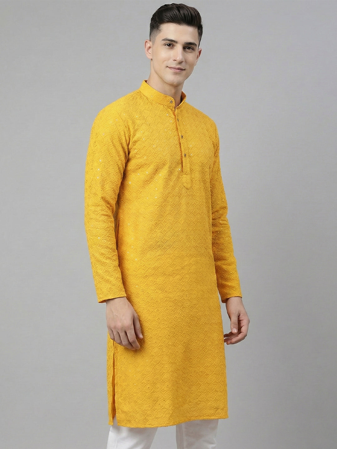 NoirVansh Luxe Sequin Kurta | TerraDesi Black Festive Statement Kurta