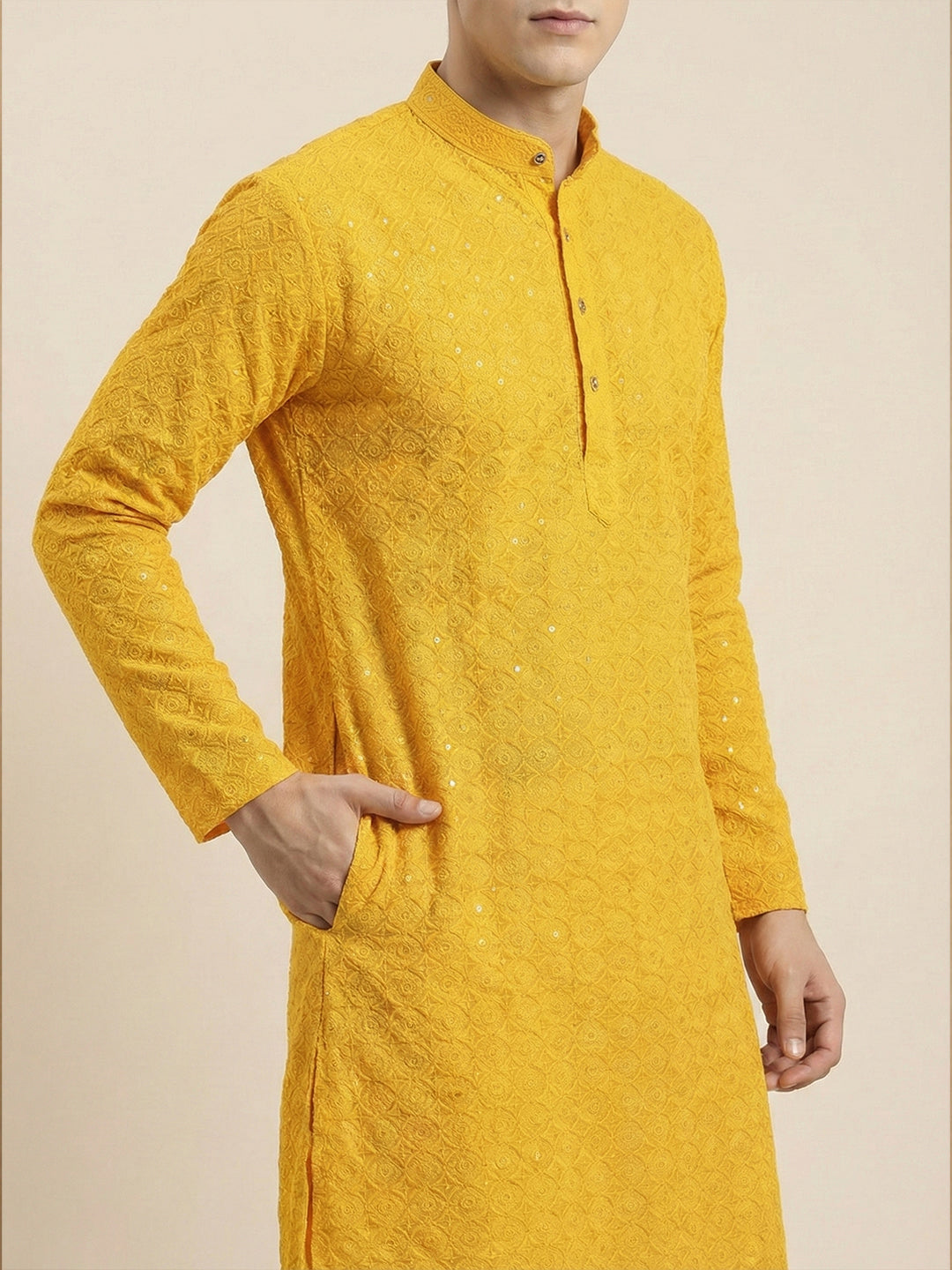 NoirVansh Luxe Sequin Kurta | TerraDesi Black Festive Statement Kurta