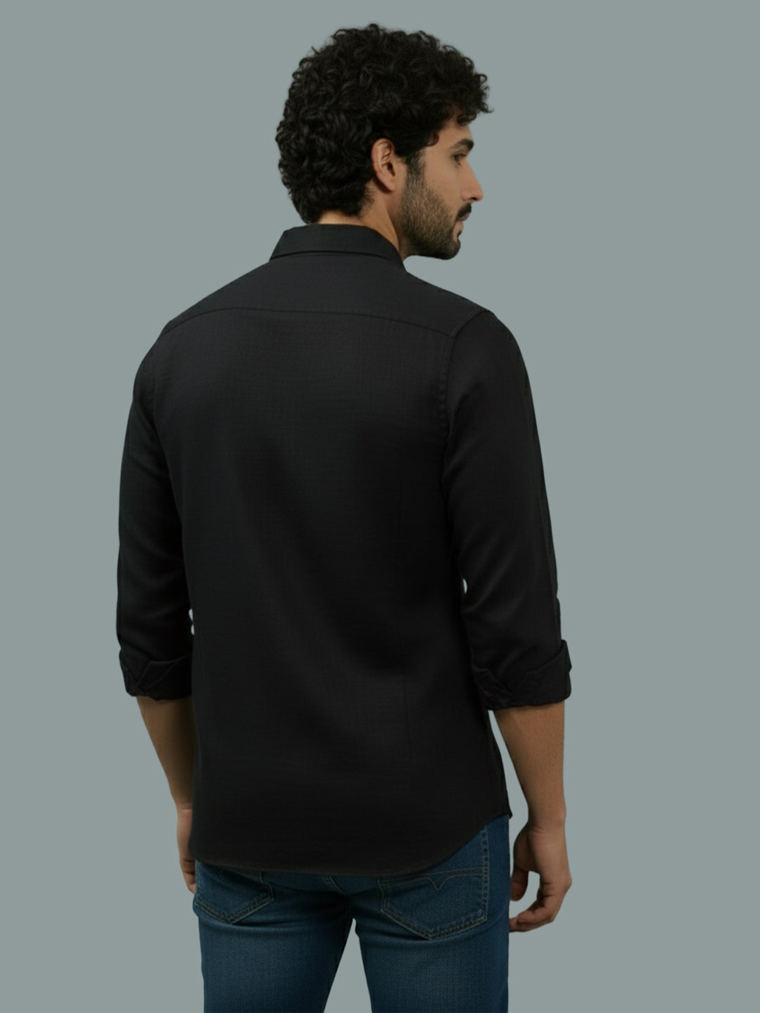 TerraDesi Ruby Regal Solid Cotton Blend Formal Shirt