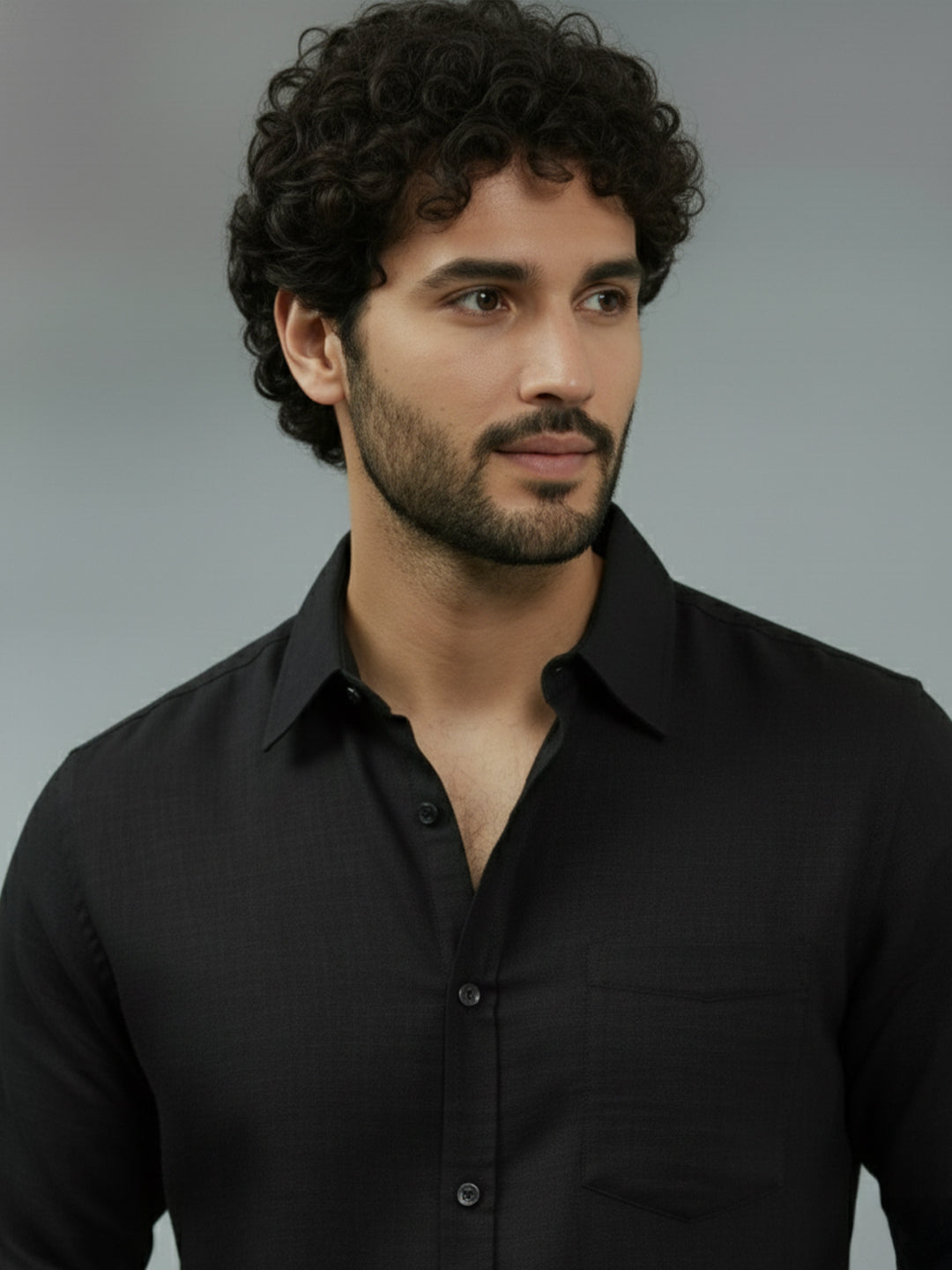 TerraDesi Ruby Regal Solid Cotton Blend Formal Shirt
