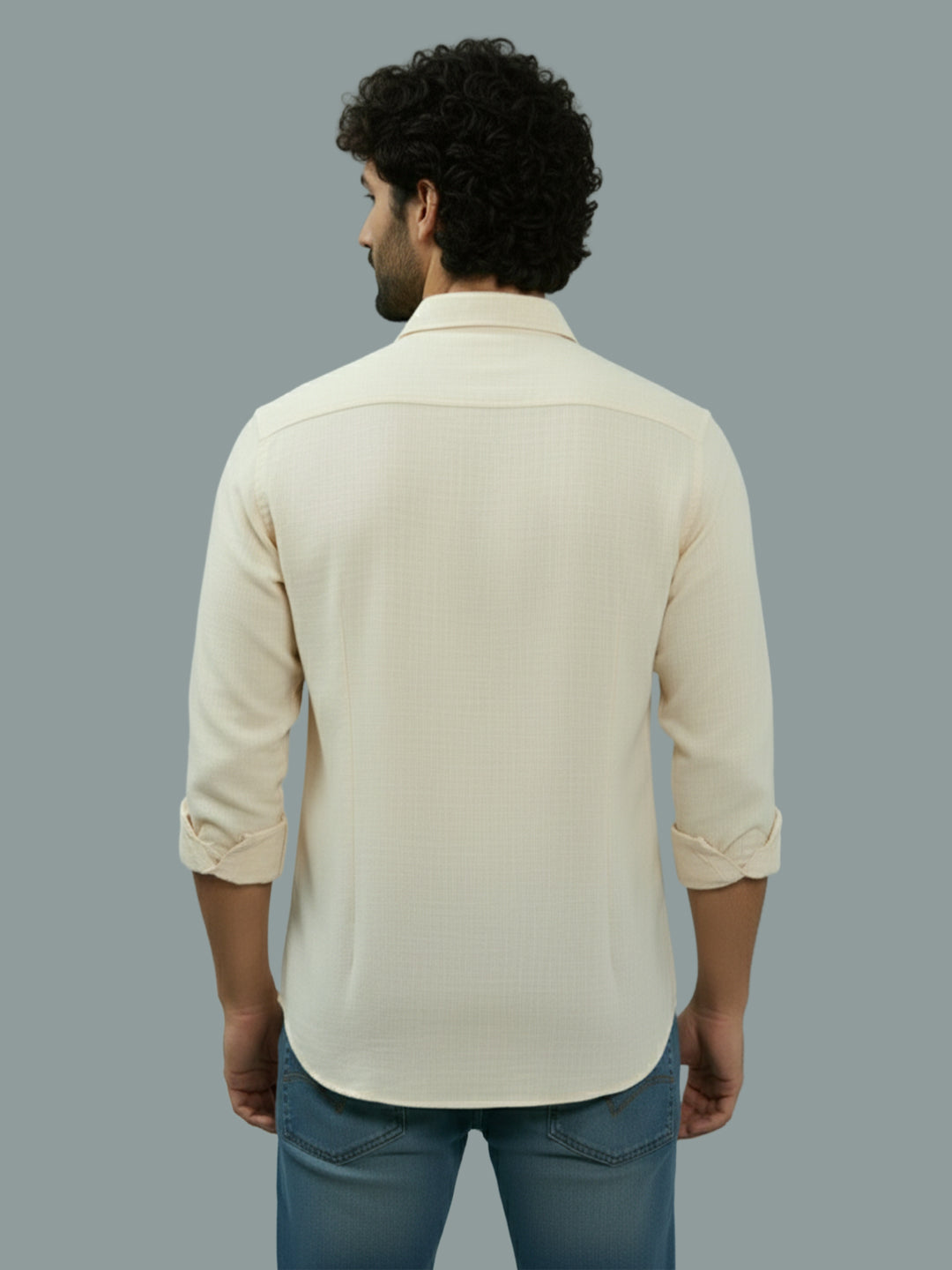 TerraDesi Ruby Regal Solid Cotton Blend Formal Shirt