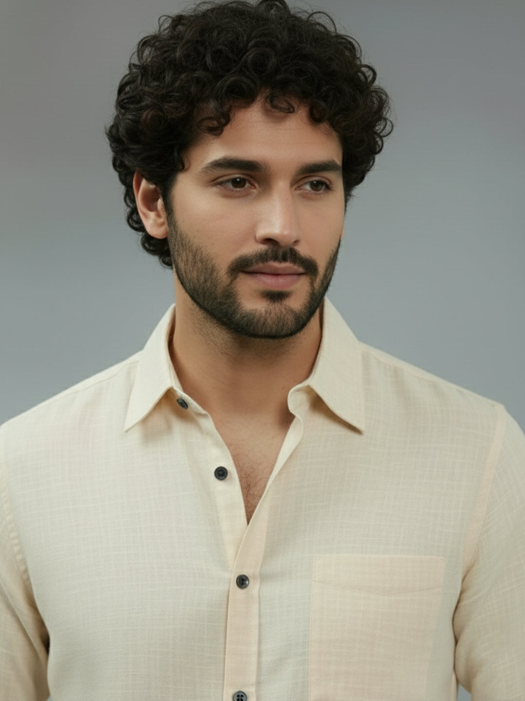 TerraDesi Ruby Regal Solid Cotton Blend Formal Shirt