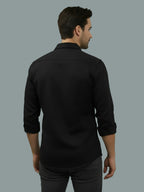 TerraDesi Saffron Ember Solid Cotton Formal Shirt