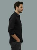 TerraDesi Saffron Ember Solid Cotton Formal Shirt