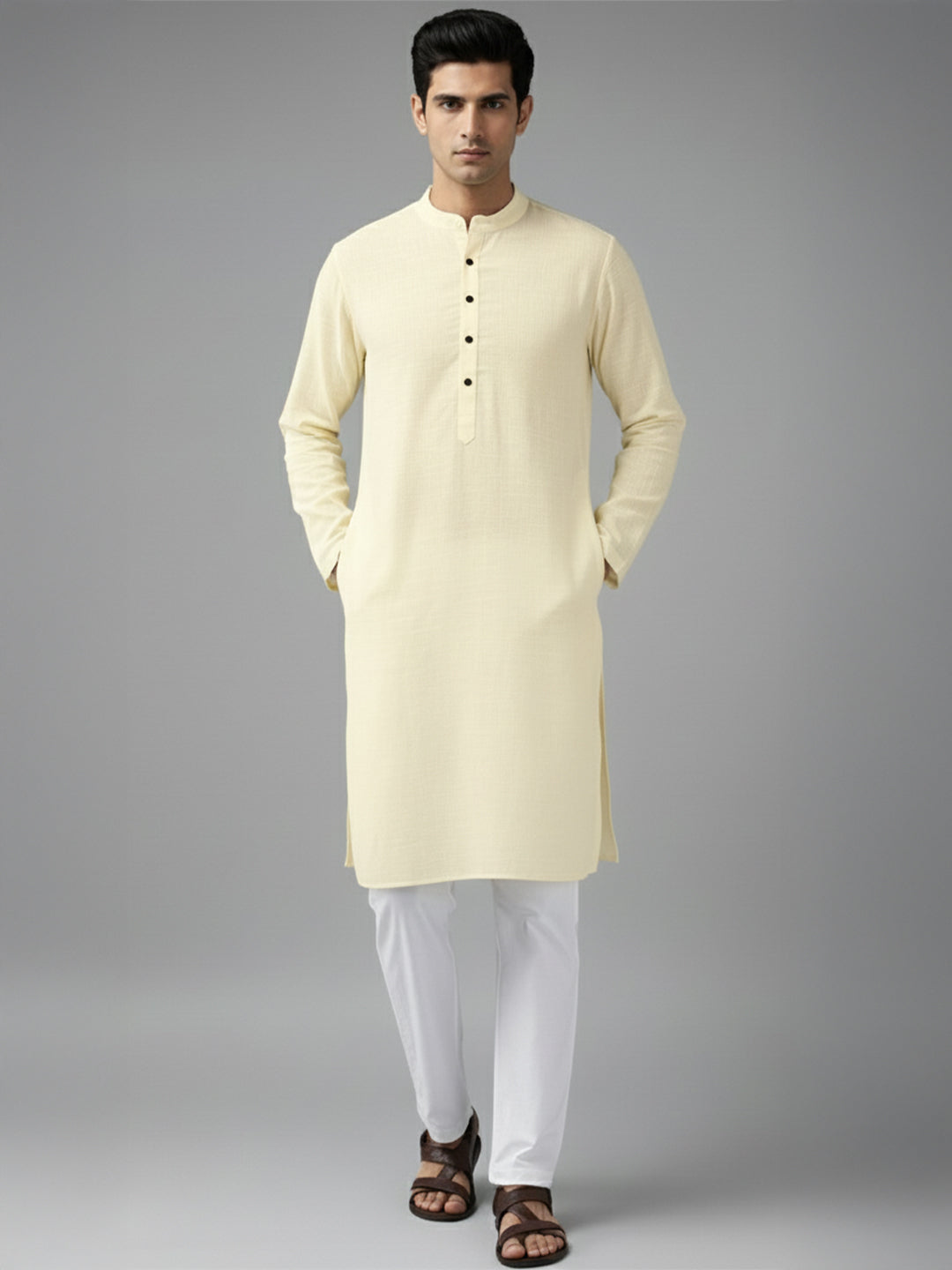 TerraDesi Midnight Classic Cotton Kurta Pajama Set