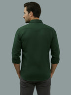 TerraDesi Saffron Ember Solid Cotton Formal Shirt