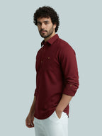 TerraDesi Modern Cotton Kurta for Men – Casual Ethnic Essential (SE86)